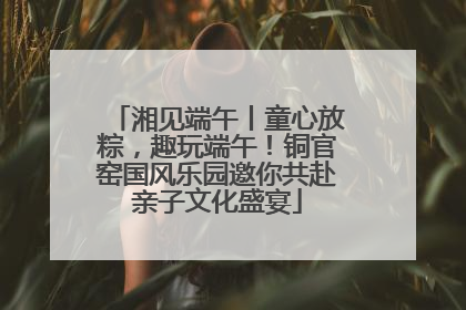 湘见端午丨童心放粽，趣玩端午！铜官窑国风乐园邀你共赴亲子文化盛宴
